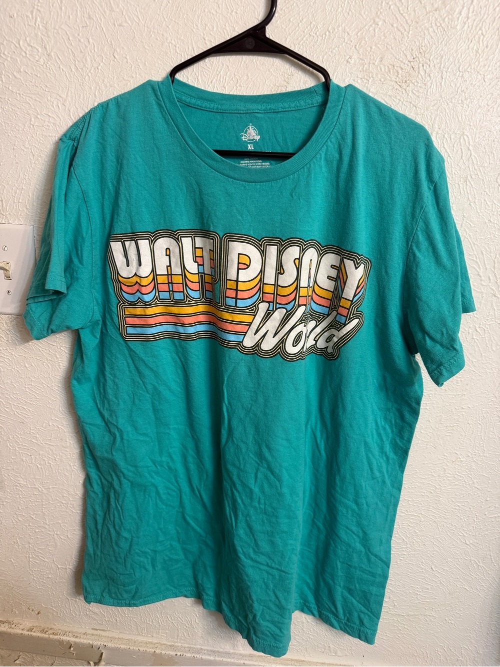 Walt Disney World Retro Stripe Teal Men’s Tee